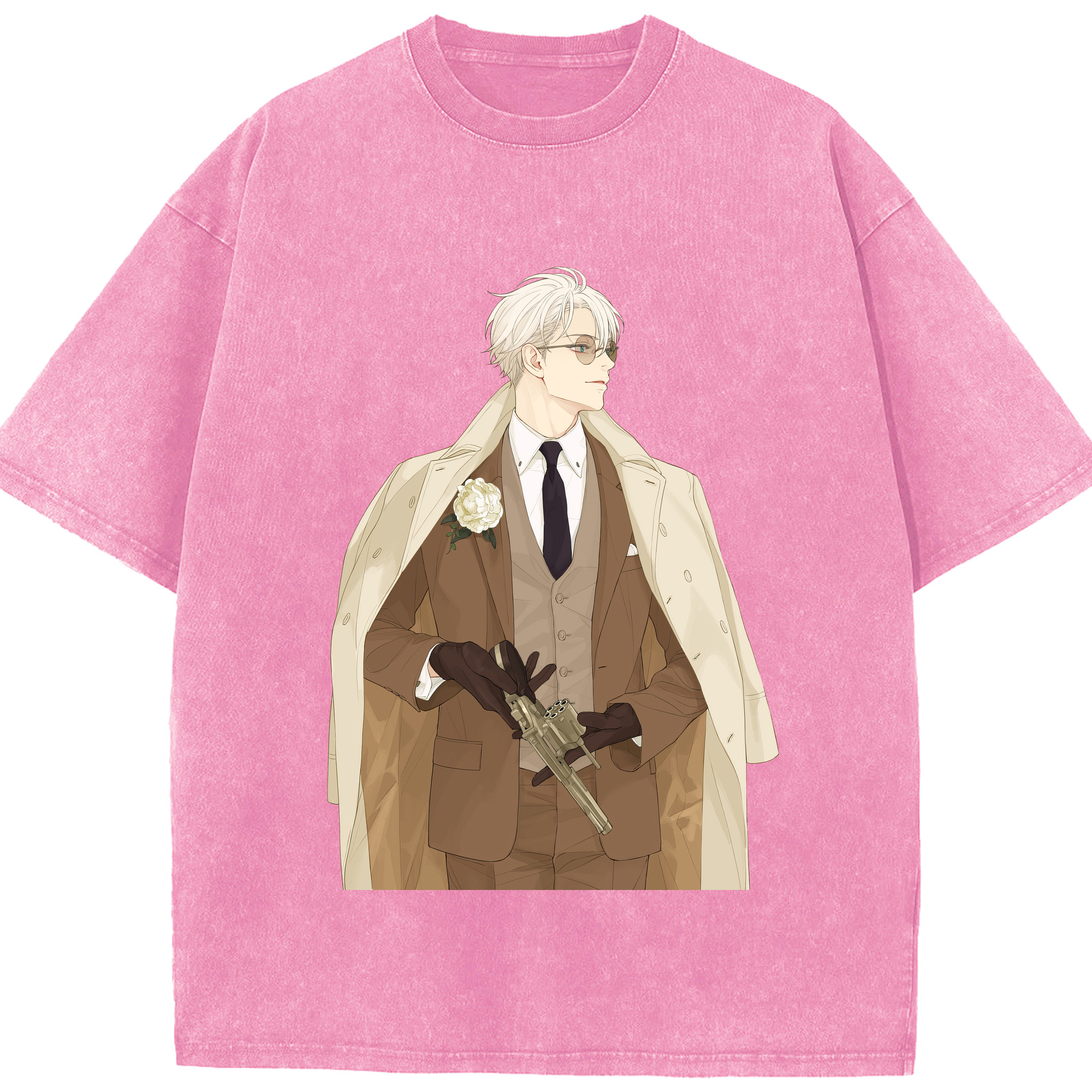 （画像用） 呪術廻戦 Jujutsu Kaisen 綿100% ヴィンテージ風 半袖Tシャツ（フロントプリント）